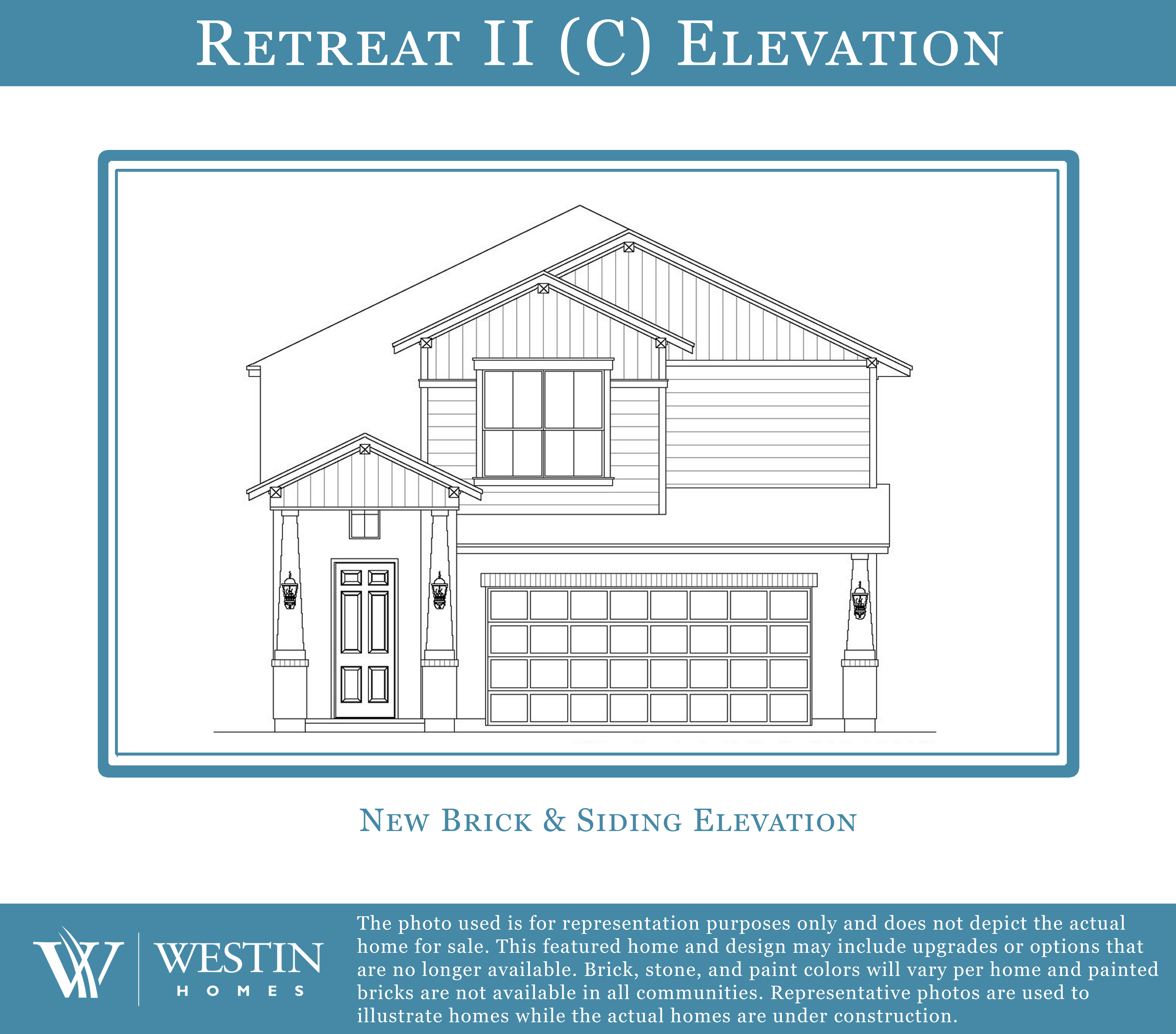 The Retreat II Elevation C by Westin Homes