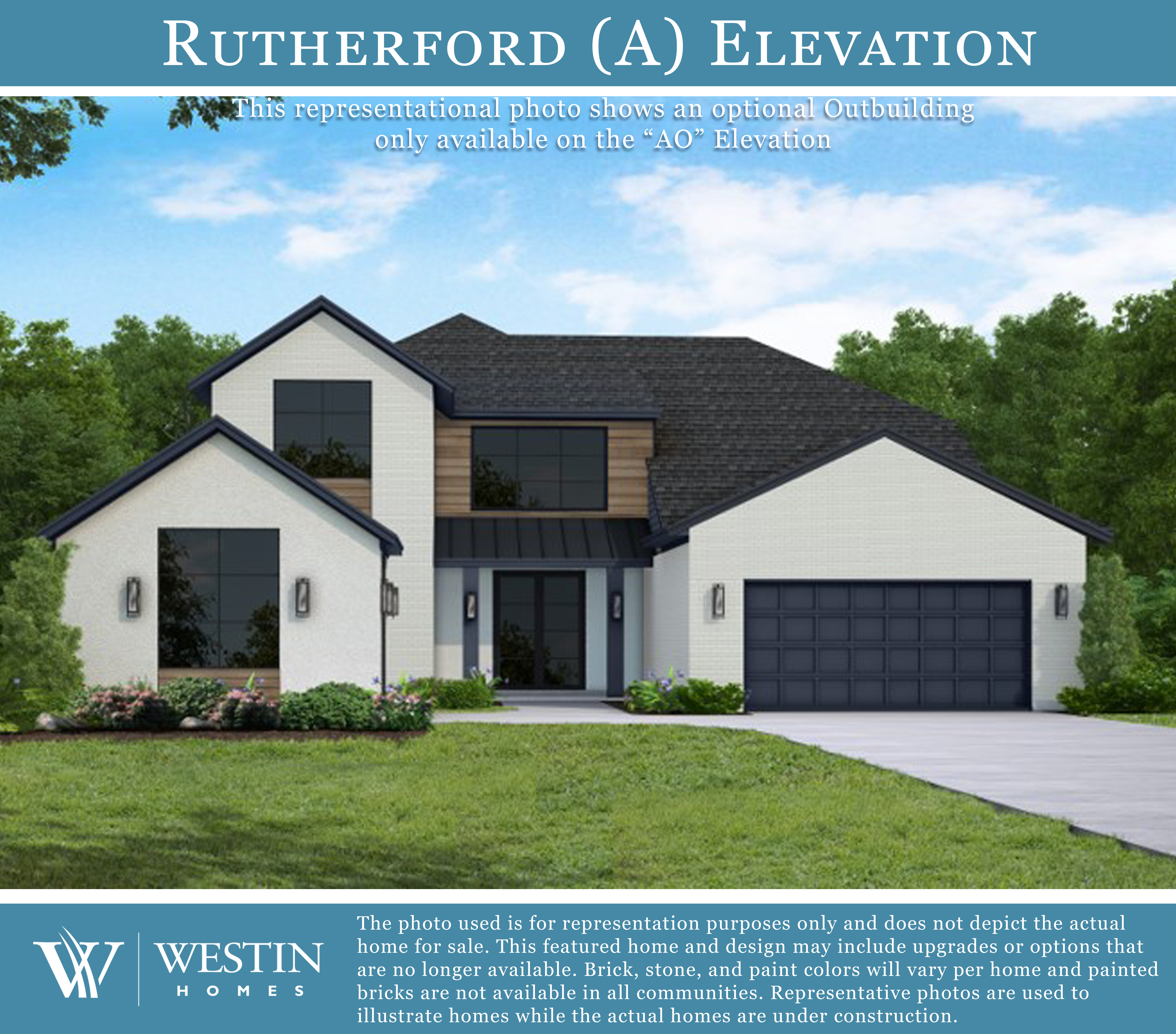 The Rutherford Elevation A by Westin Homes