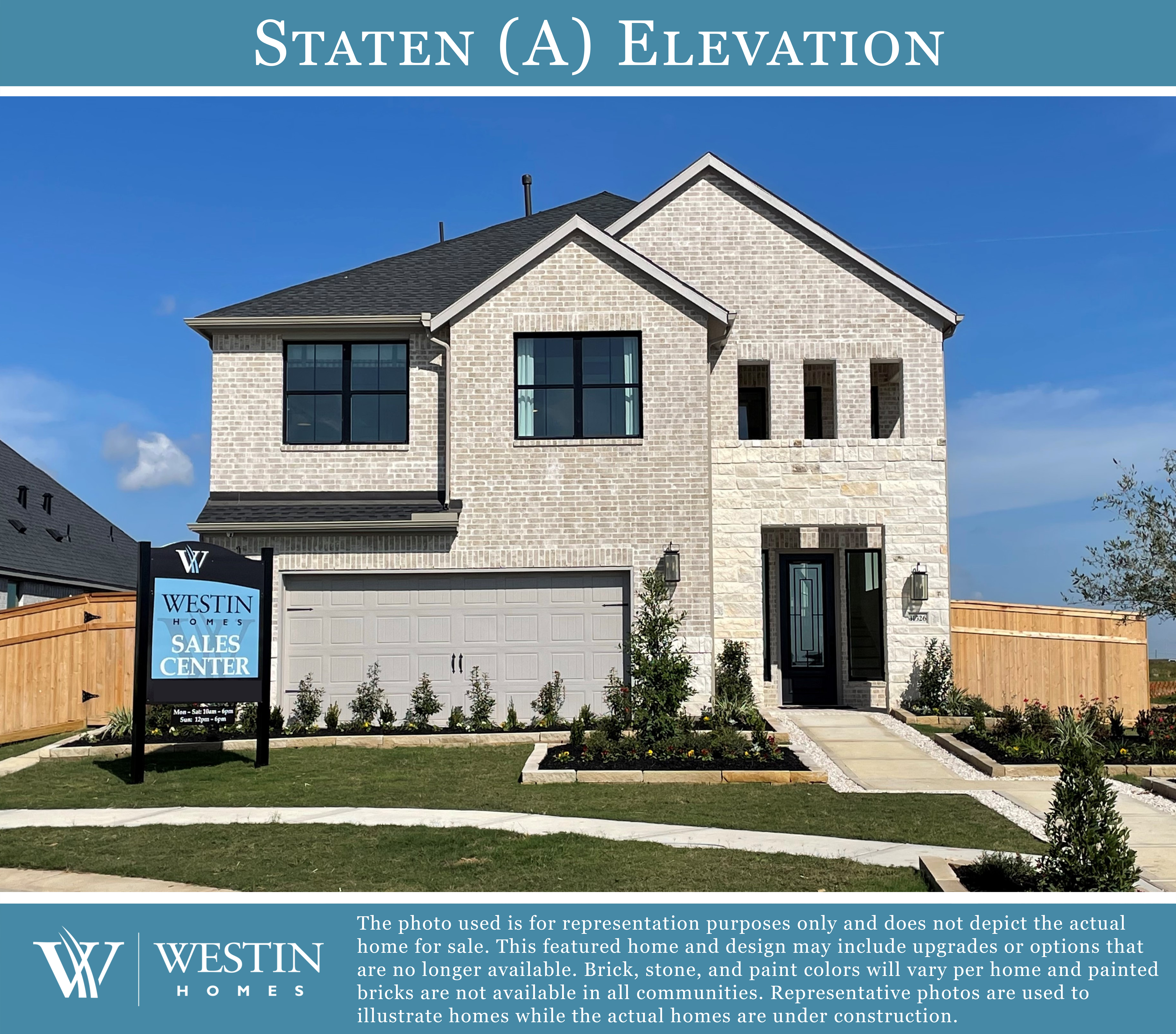 The Staten Elevation A by Westin Homes