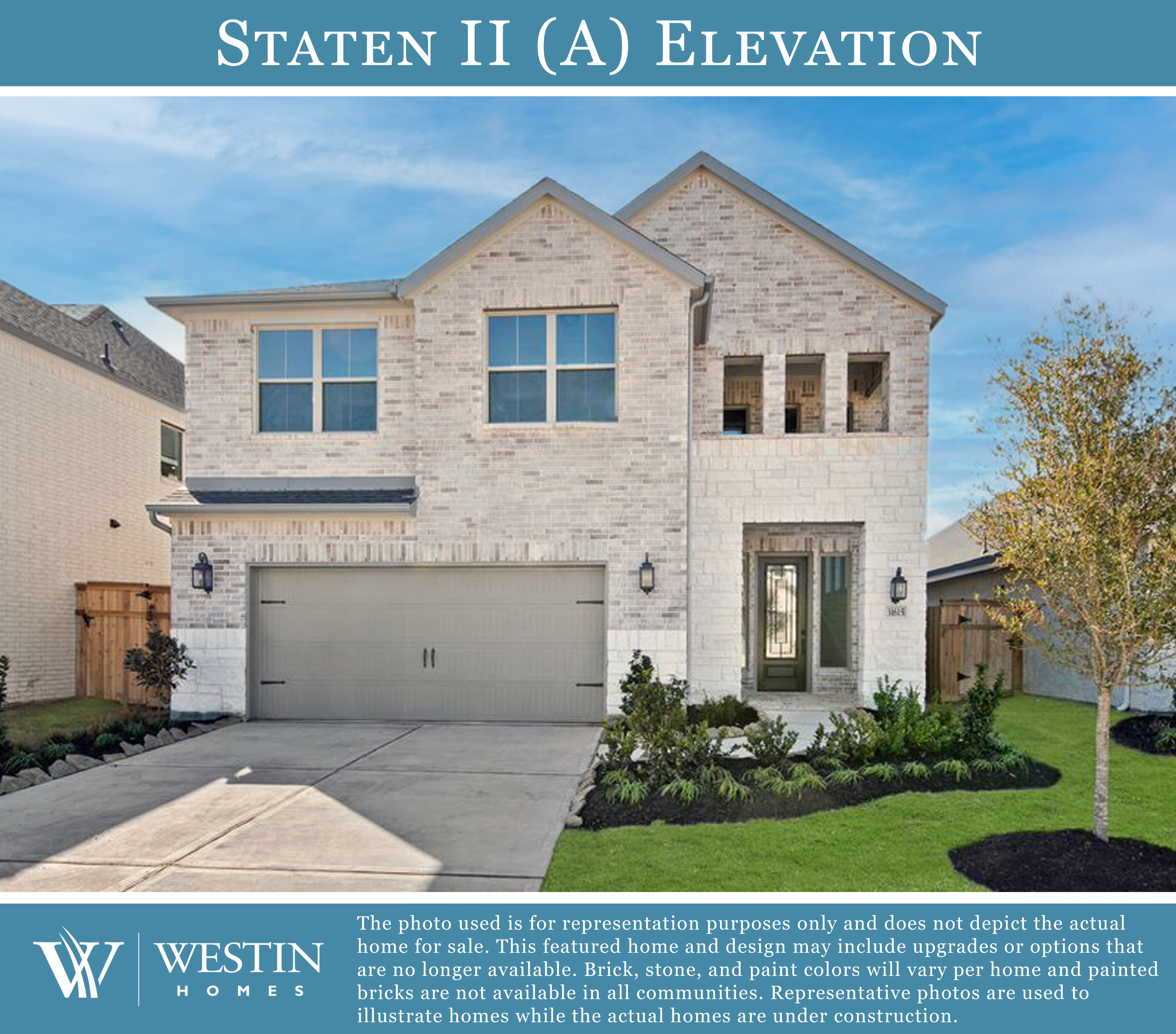 The Staten II Elevation A by Westin Homes