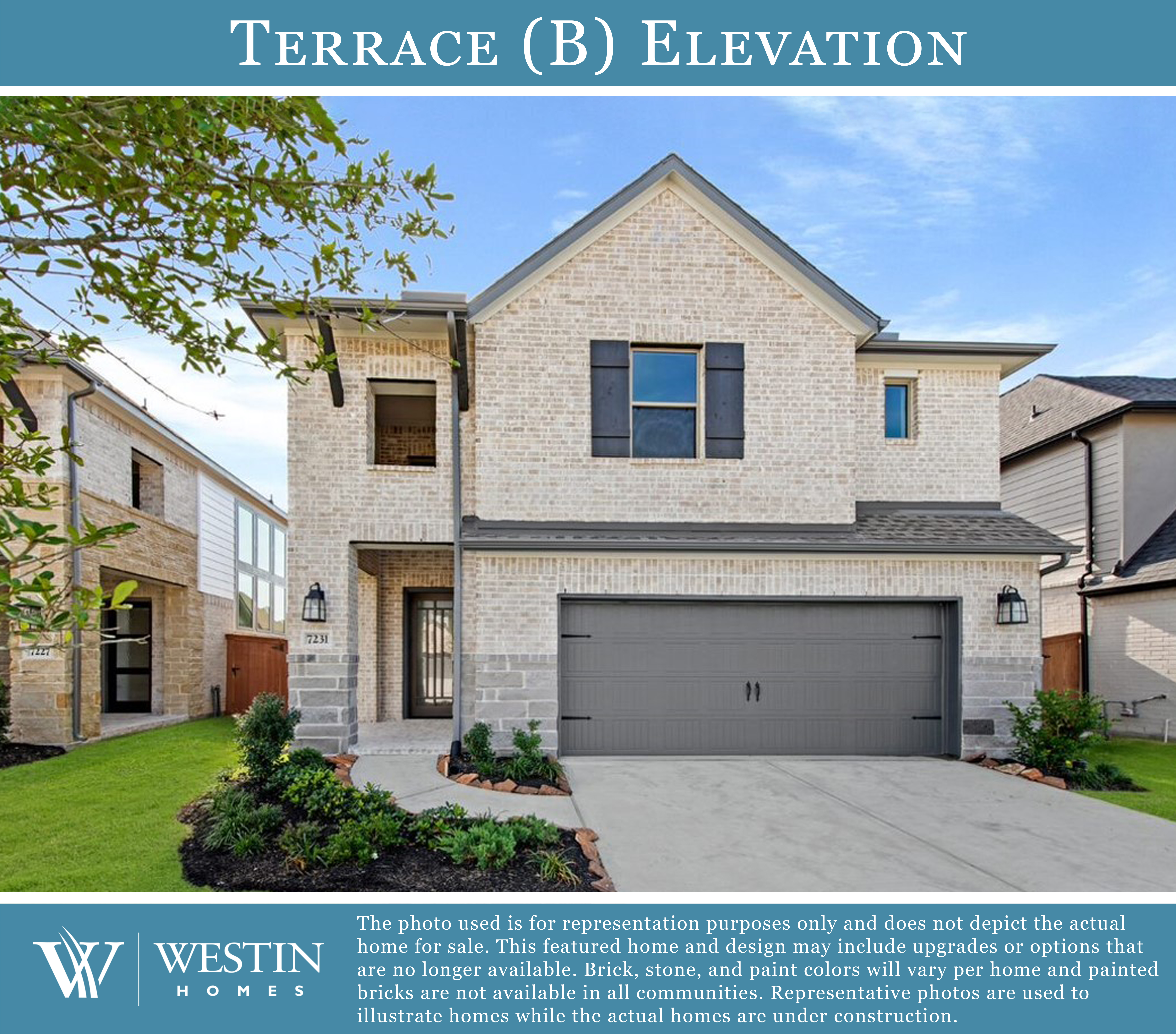 The Terrace Elevation B by Westin Homes