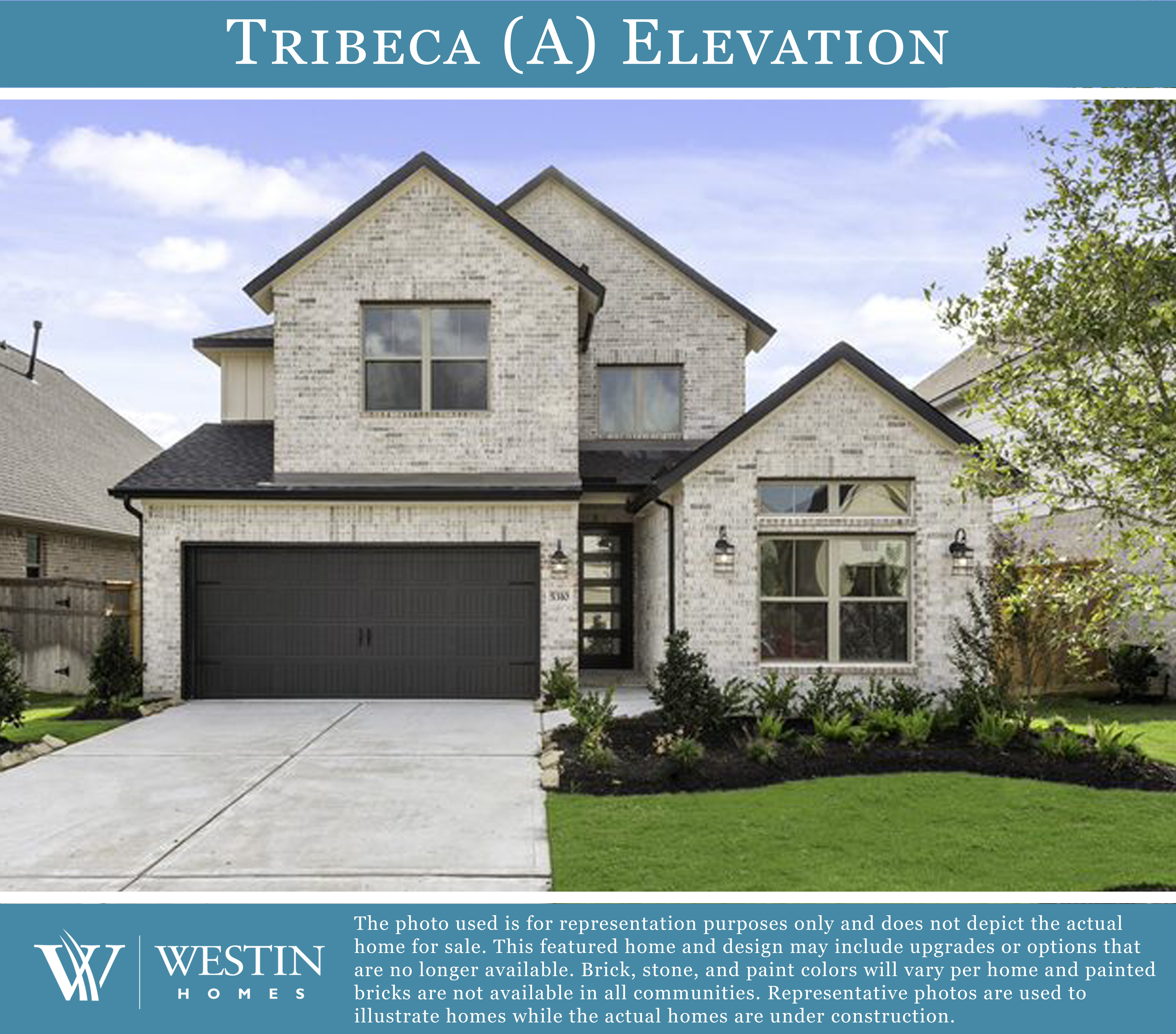 The Tribeca Elevation A by Westin Homes