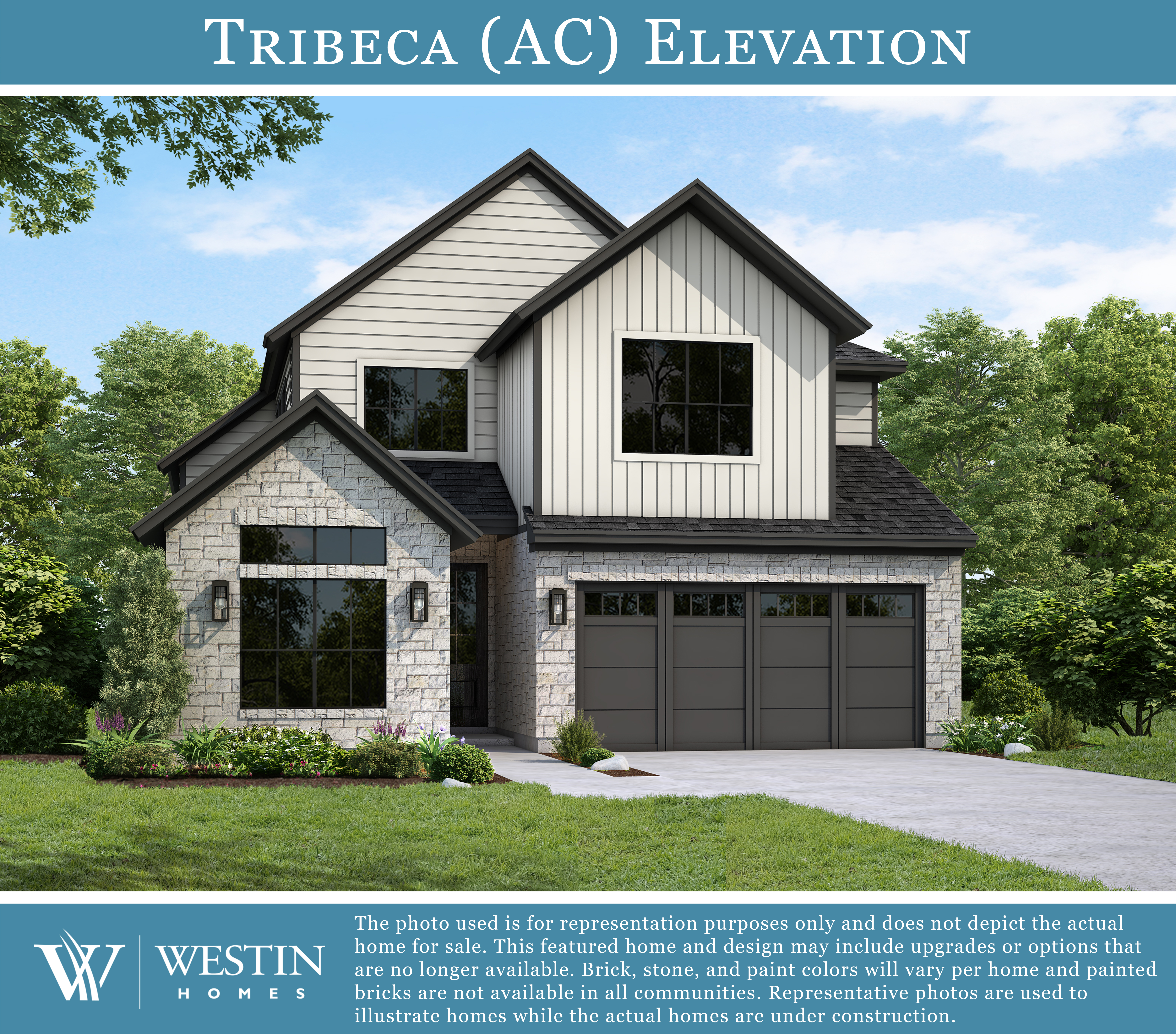 The Tribeca Elevation AC by Westin Homes