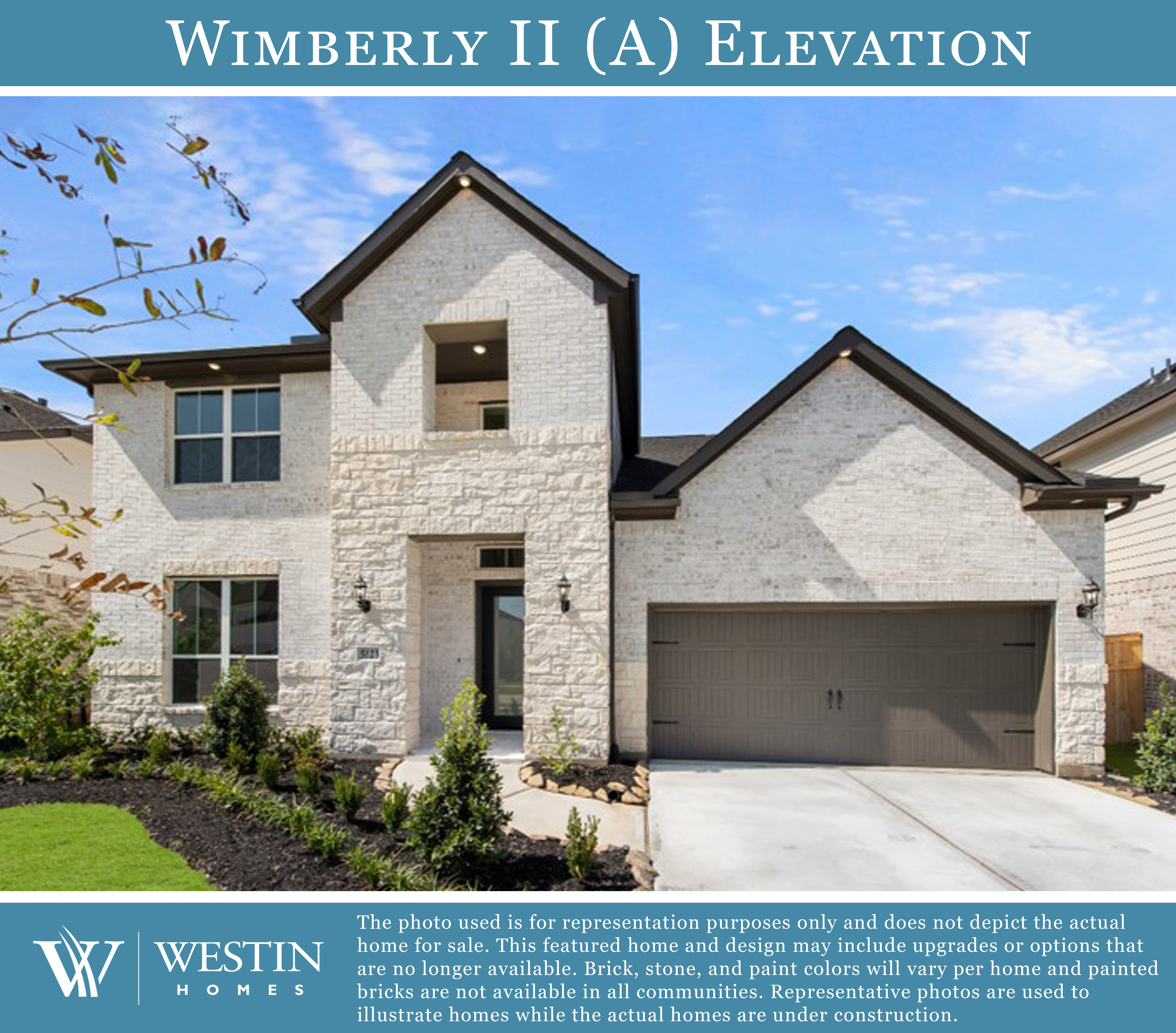 The Wimberly II Elevation A by Westin Homes