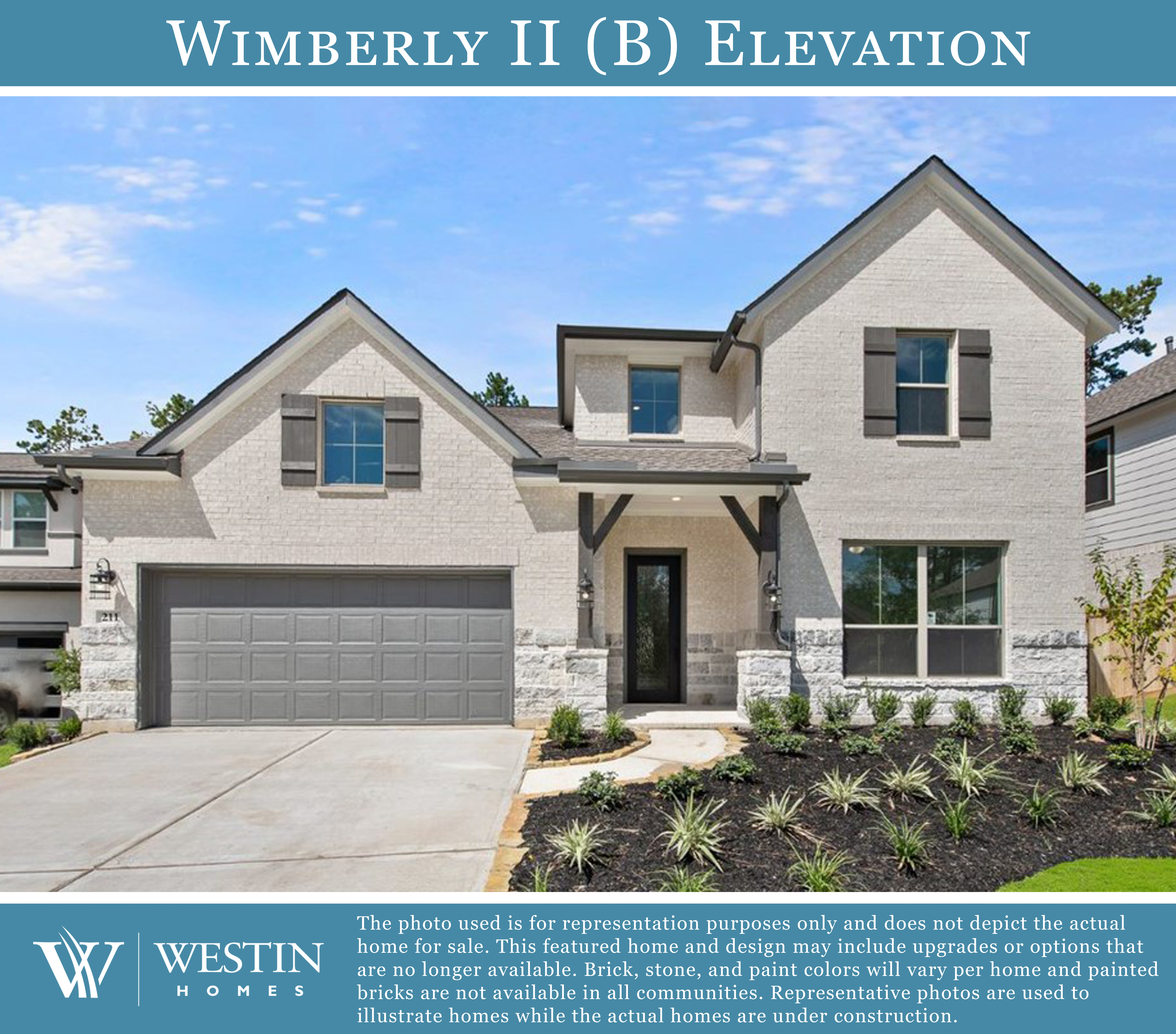 The Wimberly II Elevation B by Westin Homes